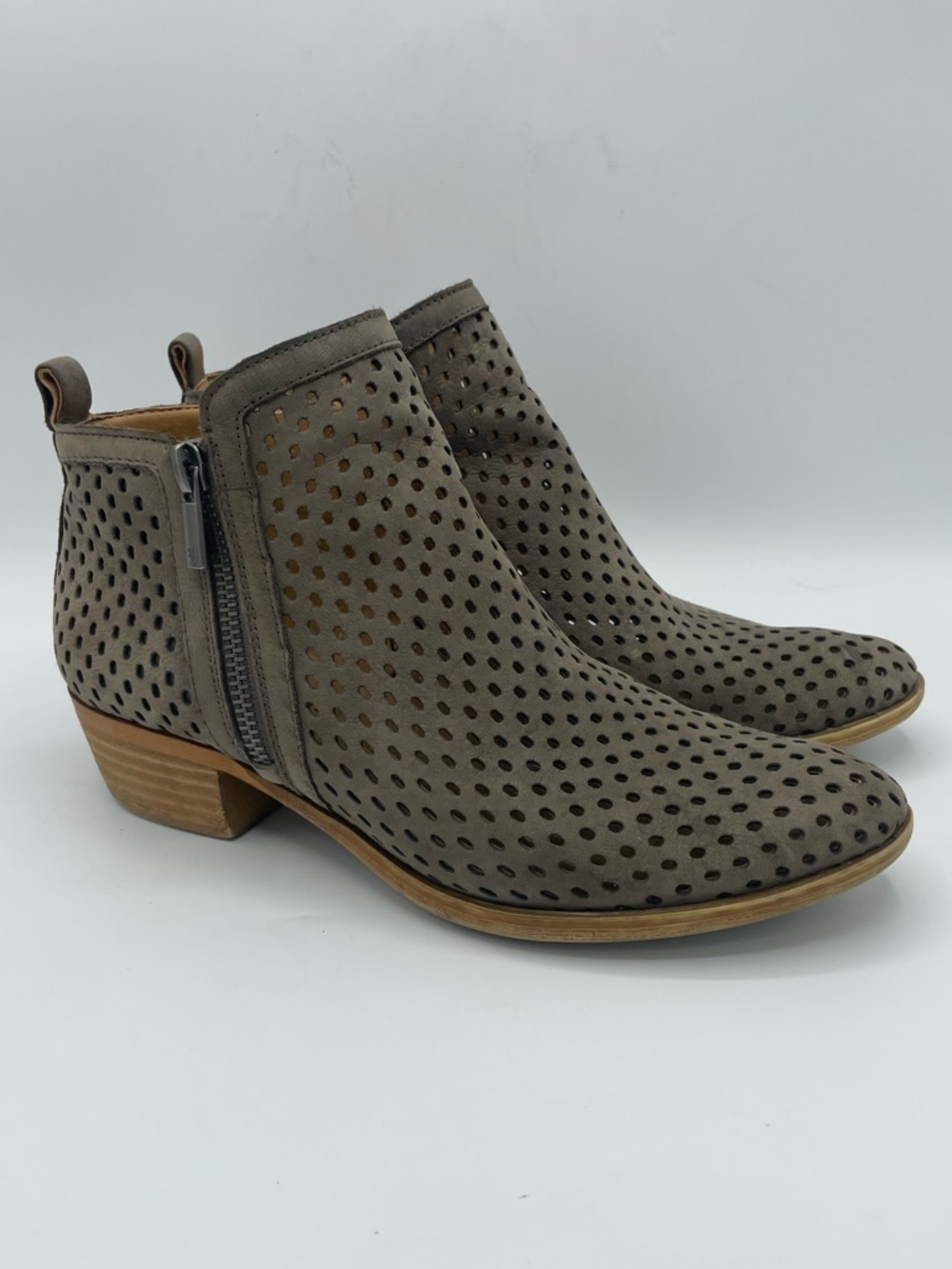 Lucky Brand Basel Perforated Bootie with Side Zip